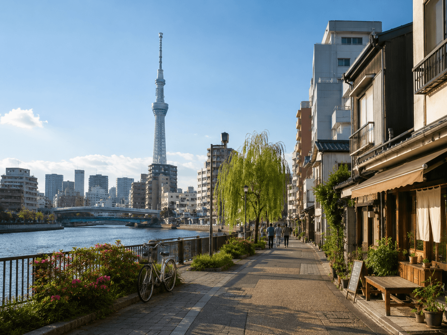 Пример района для отеля: Oshiage / Skytree